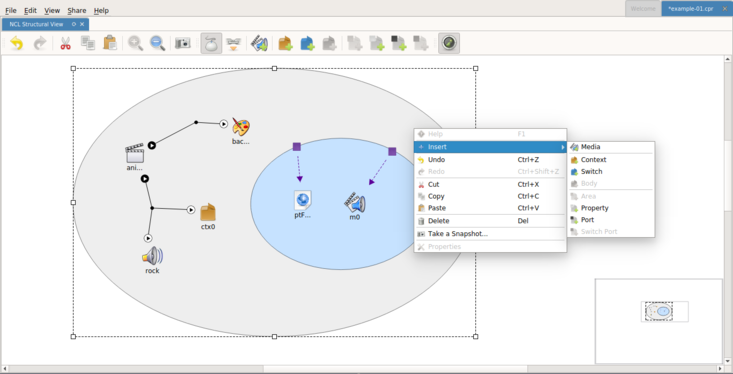 Visão Estrutural (0.3.0) do NCL Composer